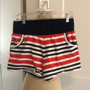 Striped Red and Black Women's Shorts